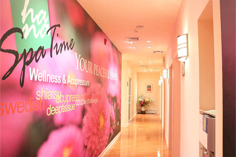 Inside Hana Spa massage room in Palisades Park NJ